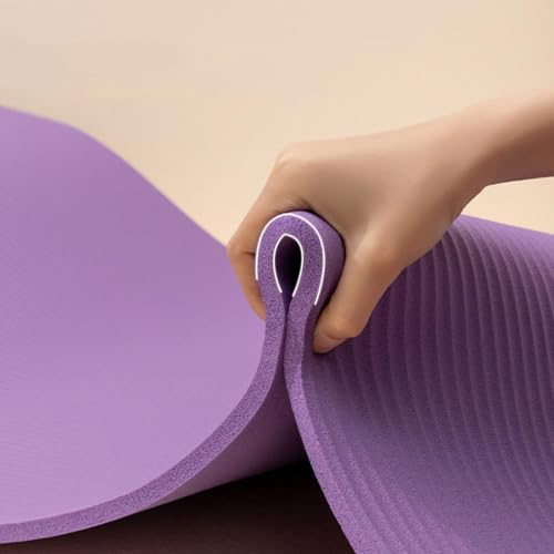 Non Slip Yoga Mat, Antitear Thick Comfortable Exercise Mats for Home Workout with Carrying Strap,Nonslip Tpe Durable Non Slip Yoga Mat for Exercises Indoor Stretching Fitness Gym Floor Sport Home