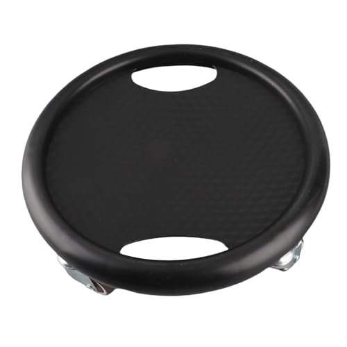 Keenso Core Slider Ab Workout Sliding Disc with PU Plastic Metal Build 4 Universal Rollers for Core Training Home Gym Exercise for Men and Women - color: Black