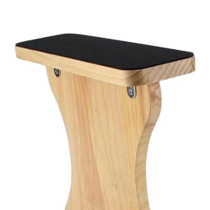 Vaveren Wooden stability board, Nonslip Balance Board for Cheerleading, Ballet stretching, Home Gym Flexibility central stability Strength Equipment, space-saving Portable Exercise surface