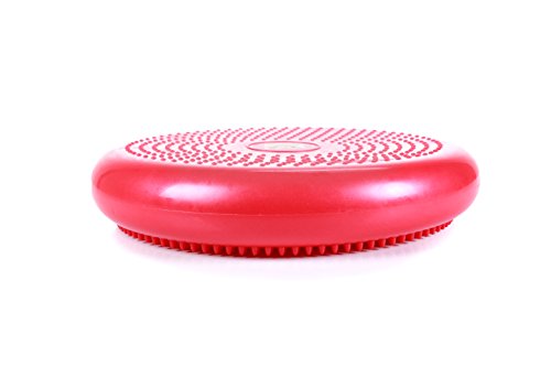 Cando-30-1870 CanDo Inflatable Balance Disc for Balance Training, Proprioception, Strengthening Lower Extremities, Posture, Back Pain, Stress Relief, Restlessness and Anxiety. Red, 14” Diameter - color: Red, size: 13.8" diameter