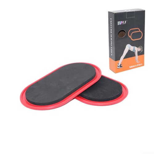 Pilates Base Pads, 2 Pack with Double for Hardwood Floors and Carpet, Fitness Equipment for Toning Muscle, Balance and Stability in Strength Training - size: Red