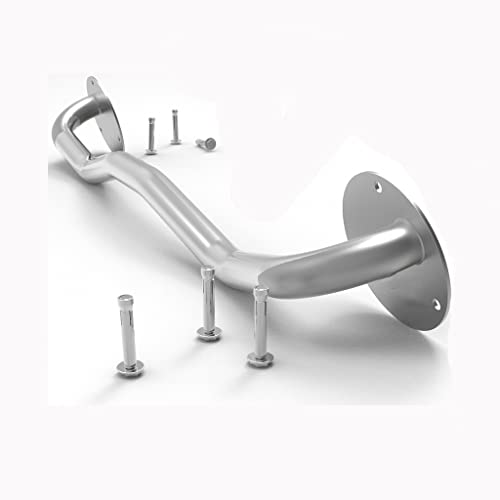 Chin Up Bar Wall Mounted Pull Up Bar, Multi-Handle Steel Fitness Equipment for Home Gym, Safe Load Capacity 300kg - Ideal for Strength Training and Workouts - color: Stainless Steel, size: Style 1