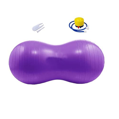 Professional Peanut Exercise Ball，Ideal for Birthing, Pregnancy, Kids Therapy, Core Strength Training, and Yoga with Pump