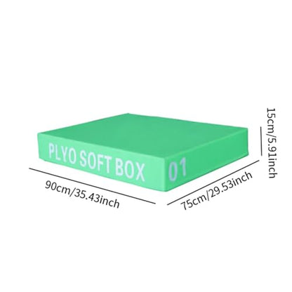 kowaku Jump Box Step up Box Plyometric Jump Box Heavy Duty Versatile Plyo Box Agility Box for Jumping Workout Skipping Lunges Squats - color: 90×75×15cm/green