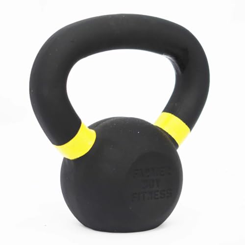 Cast Iron Kettlebell with Color Rings, Strength Training Weight for Home and Commercial Gym - size: 10 LB