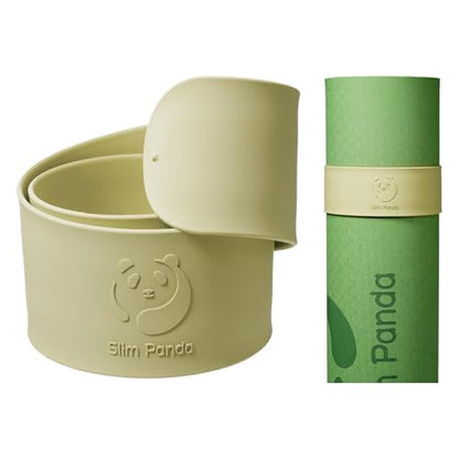 Yoga Mat Strap Slap Band, One Snap Keeps Mats Tightly Rolled, Heavy-Duty Clasp Fits Most Size Mats(24" L X 2" W) - color: Beige