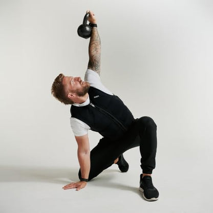 Aion Mens Weighted Functional Workout Vest- Black