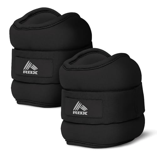 RBX Wrist & Ankle Weights Set, Adjustable Comfort Fit for Training & Toning