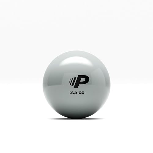 Simple Plyometric Weighted Ball | Baseball & Softball Training Ball | Arm Strength & Pitching | Durable PVC Shell with Sand Fill - size: 3.5oz