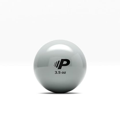 Simple Plyometric Weighted Ball | Baseball & Softball Training Ball | Arm Strength & Pitching | Durable PVC Shell with Sand Fill - size: 3.5oz