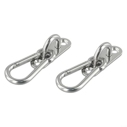 Stainless Steel Ceiling and Wall Mount Hook Set for Yoga Swing Suspension Straps Gymnastic Rings Boxing Bags Battle Ropes Indoor or Outdoor Hanging Anchor Brackets