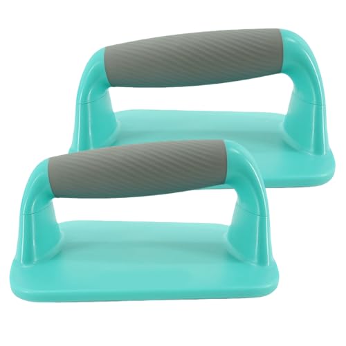 Floor Push Up Handles, with Ergonomic Non-Slip Grip, Blue, Home Workout Equipment, Fitness Push Up Tool, Multi-Functional Design, for Gym, Pilates, Yoga, Boxing