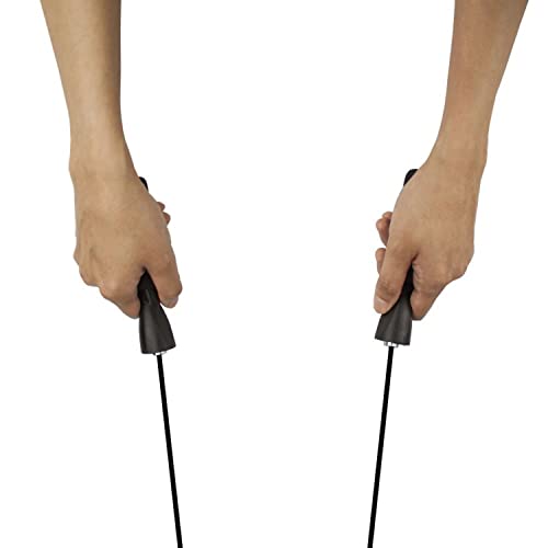 Crown Sporting Goods Deluxe Speed Jump Rope with Precision Bearings and Foam Handles