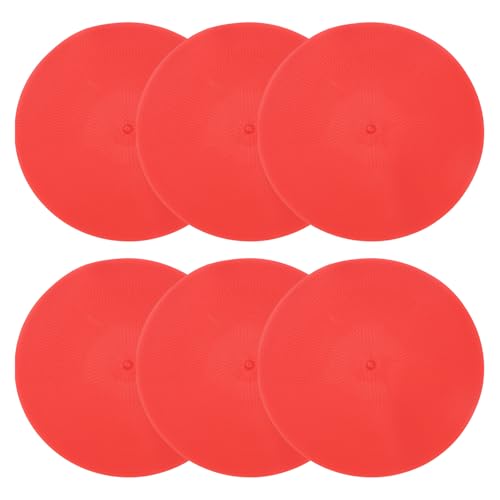 PATIKIL Spot Markers, Non-Slip Floor Agility Markers Flat - color: Red