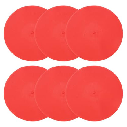 PATIKIL Spot Markers, Non-Slip Floor Agility Markers Flat - color: Red