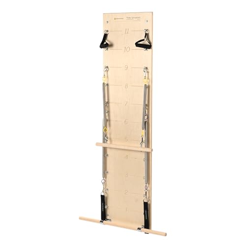 Balanced Body Pilates Springboard, Wall Mounted Pilates Workout Equipment for Home Gym or Studio Use, Pilates Exercise Equipment with Resistance Springs