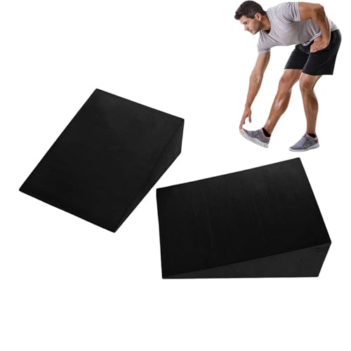 Yoga Foam Wedge, Slant Board For Calf Stretching - Non-slip Lightweight And Portable Yoga Wedge - Durable Yoga Blocks For Knees Over Toes Training, Home Workout For Men And Women, Slant Board Trainer