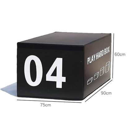 Jumping Training Box,Foam Plyometric Box, Used for Jump Training and Adjustment, Stackable Plywood Box, Plywood Box, Soft Box for Jump Training and Fitness Training - size: 90*75*60cm