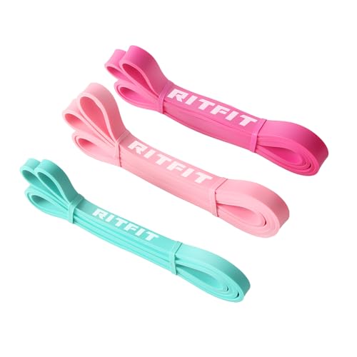 RitFit Pull Up Assist Band - Premium Resistance Band for Pull Up Assistance, Resistance Training, Body Stretching, Powerlifting, Mobility Training - color: Combo