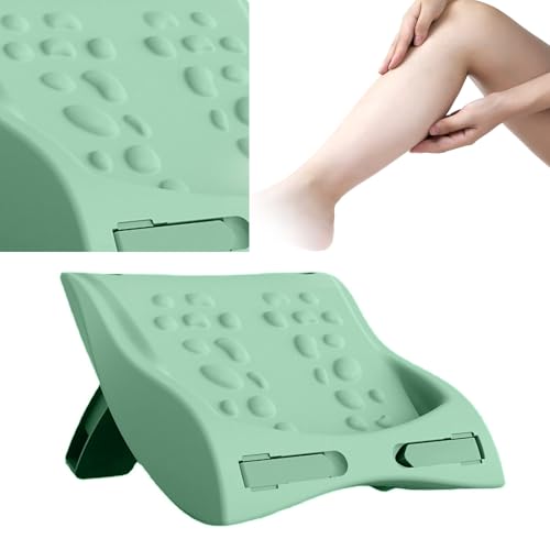 ANGGREK Stretch Board, Foldable PE ABS Muscle Tension Massage Relaxation Standing Plate Fitness Pedal, with Non Slip TPR Rubber Handle, for Foot Arm Back Waist Exercise