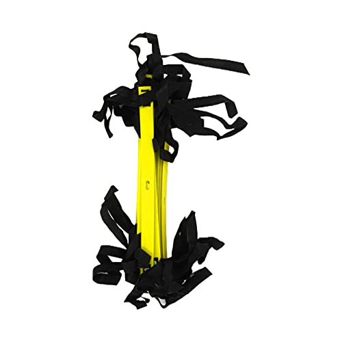 7M 14 Rung Fixed Agility Speed Ladder, Training Ladder for Soccer Football Fitness, Adjustable Length PP Agility Ladder with Non - Slip Design for Athletes and Coaches - color: Yellow