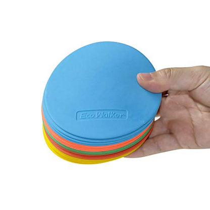 4inch Mini Floor Spot Markers for Classroom Preschool and Kindergarten (Set of 20pcs) (Multi)