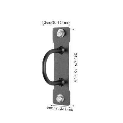 Wall Mount Anchor for Battle Rope with Ceiling Hook for Fitness, SingleSide 26HoleDia