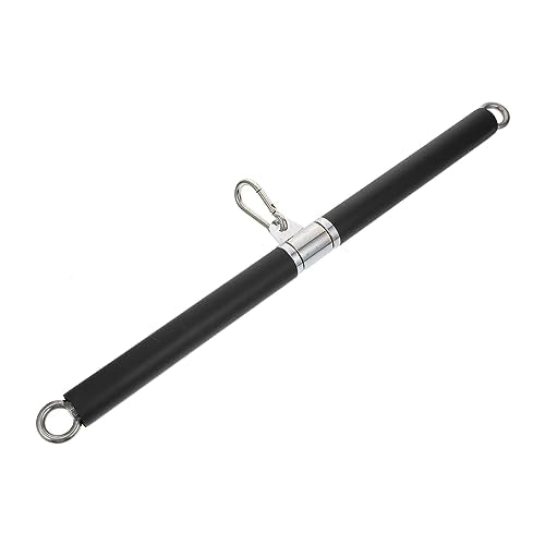 Kisangel 1Pc Bearing Ring Short Tie Rod for Weight Machines Straight Pulling Accessory for Back Triceps Shoulders Strength Training Compatible with Cable and Home Gym Equipment
