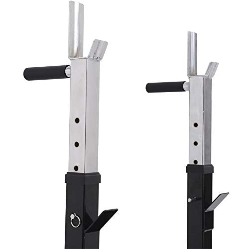 Adjustable Workout Bench, Foldable Sit Up Bench, Weight Bench, Dip Stand, Squat Stand, Home Gym, Bench Press, Workout Equipment for Strength Training