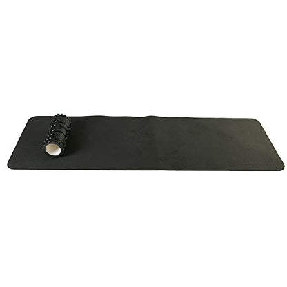 Attraction Design Yoga Mat Non Slip Exercise Mat Extra Thick Workout Mat for Yoga, Eco Friendly Exercise Yoga Mat High Density Fitness Pilates Mat with Carrying Strap, 72"x 24"x 6mm - color: Black