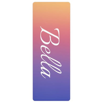 Custom Name Yoga Mat,Personalized Travel Yoga Exercise Mat,Non Slip,Perfect for Kids & Adults,Gradient Color D Series - color: Style 15