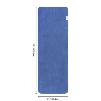 POLYTE 380 GSM Poly Blend Microfiber Quick Dry Waffle Bath Towel, 30x60 in - color: Royal Blue