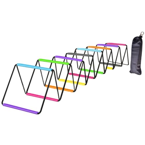 Agility Ladder with Jumping Obstacles - 12 Rung Multipurpose Training Equipment for Soccer, Rugby, Footwork