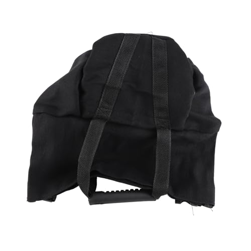 Fitness Sandbag with Handles for Weightlifting and Strength Training Empty Canvas Workout Power Bag (Black)