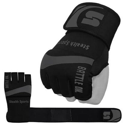 Boxing Inner Gloves Neoprene Wrist Support Padded Gel Wraps Hand Protection Boxing Bag Hand Wraps for Punching MMA Martial Arts Muay Thai Speed Bag Training – Under Mitts - size: Small