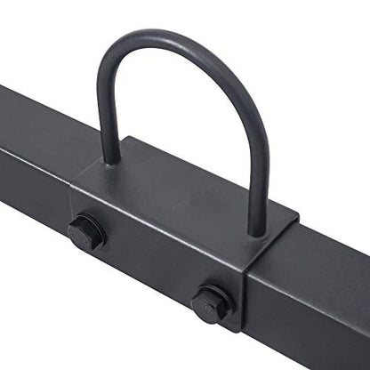 Sunny Health & Fitness Power Cage Squat Rack Upgrade Attachments, Dip Bar, Plate Bar Holder, Belt Squat, J Hook, Lat, Adapter, U Ring, Pull Up Bar, Landmine, Captain's Chair, Tricep Rope For Home Gym - style: U-Ring