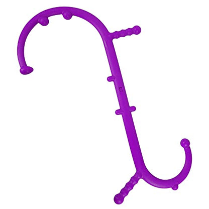 Massage Trigger Point Cane, Muscle Release Tool Self Massage Hook Cane, Handheld Back, Neck, Shoulder, Leg and Feet Massager Rod, Body Deep Tissue Gifts for Men & Women, Purple
