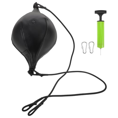 Boxing Speed Training Ball Double-end Pu Hanging Reaction Ball with Rope, Pump, Needle, and Hook Set for Hand-Eye Coordination and Reflex Boxing Workout at Home