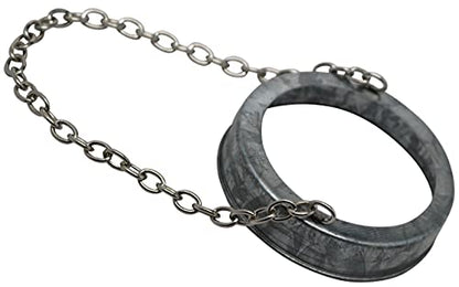 Galvanized Bands with Chain For Hanging Mason Jars, Rustic Farmhouse Decor by Mason Jar Lifestyle (Regular Mouth, 6 Pack) - size: Regular Mouth