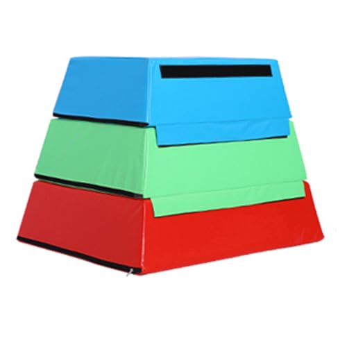 Kids Jumping Boxes for Training, 4 in 1 Soft Plyo Box, High-Density EPE Foam Core - Non-Slip & Easy-to-Clean PVC Leather Cover for Home Gym Outdoor Exercise(Color:Set C) - color: Set C