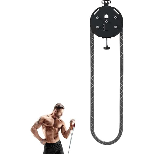 Inf-inity Rope Machine, Portable Pulley System With 3-30kg (6.6-66lb) Adjustable Resistance, Endless Rope Trainer For Full Body Workout, Arms, Back, Core – 60s Setup, None Required