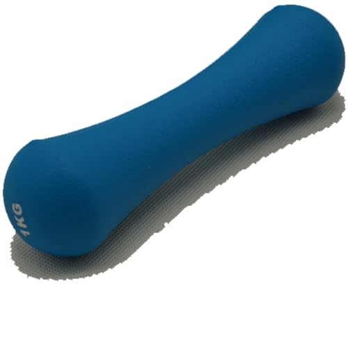 2x Weights Dumbbells Set Women - Born Shaped Neoprene Hand Weights for Women and Men - Ideal for Home Gym Fitness Weight Training Pilates 0.75kg+0.75kg 3.3 Pound Dumbbell Pairs s24a - color: Blue