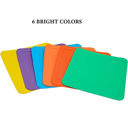 12inch Flat Square Spot Marker Multi-Color Exercise Kids Floor Playmat