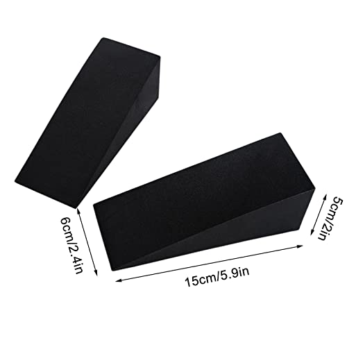 Yoga Block Wedge Yoga Foam Slant Board Calf Stretcher for Wrist and Lower Back Support, Knee Pad, Back Support, Black