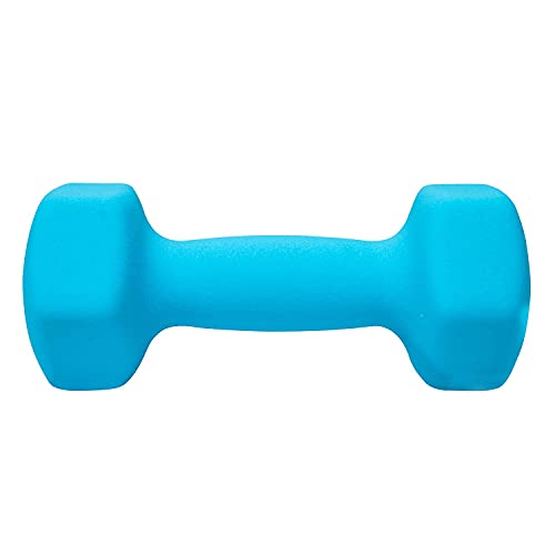 FUXION Neoprene Dumbbell Hand Weights, Sets of 2 Hexagon Non-Slip Weights for Home Gym Yoga Pilates Workout - size: 8lb Pair