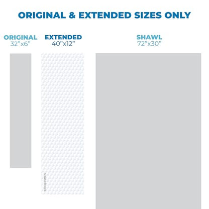 Extended Size Cooling Towel – Be Cool in Style - Heat Relief, Soft, Lightweight, Sun Protection, Easy Clean - Perfect for Biking, Hiking, Running, Yoga, Golf, Gardening - Golf M