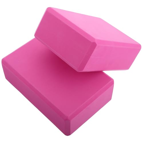 COHEALI 2pcs Eva Non-slip Yoga Blocks High-density Foam for Balance Training and Stretching Support, Lightweight Exercise Bricks for Pilates and Fitness, Suitable for Adults