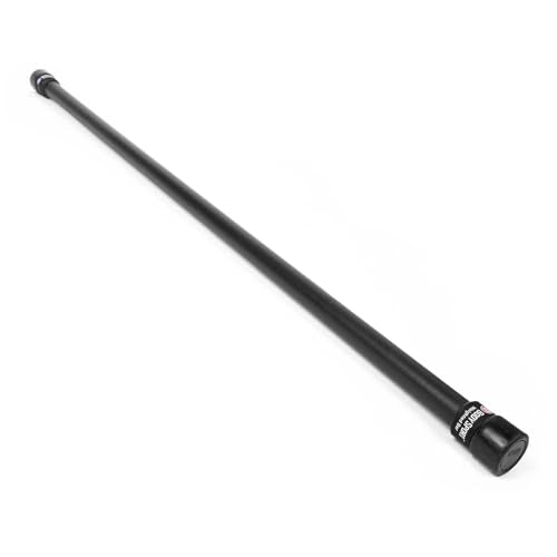 Body Sport Weighted Bar – Strength Training Workout Bar for Men and Women – Durable Curl Bar with Secure Rubber Grip for at Home or Gym – For Yoga, Pilates, Physical Therapy, Resistance Training, and More - size: 4-Pound