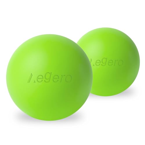 Massage Lacrosse Balls for Myofascial Release,Yoga Deep Tissue Massage,Trigger Point Therapy and Foot Plantar Fasciitis,Muscle Soreness Massager Ball (2Pack,Yellowish Green) - color: Yellowish Green