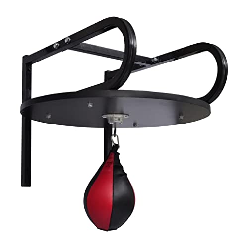 Wall Mounted Speed Ball Platform Set with Heavy Duty Swivel and Punching Bag for Boxing Fitness Training Home Gym Workout
